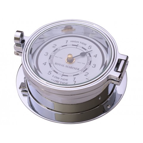 Chrome Tide Clock 116mm